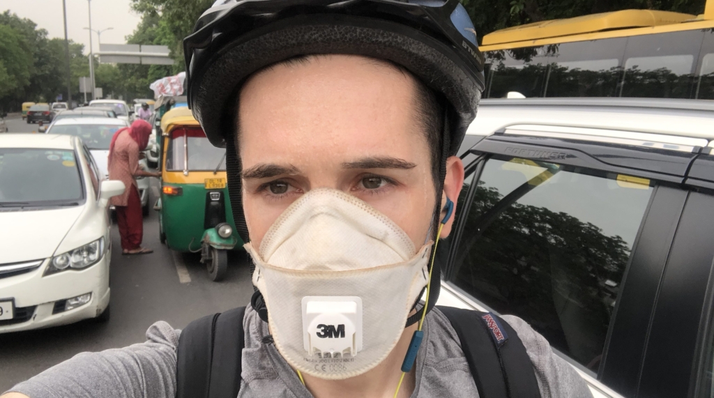 Exercising in Delhi air pollution