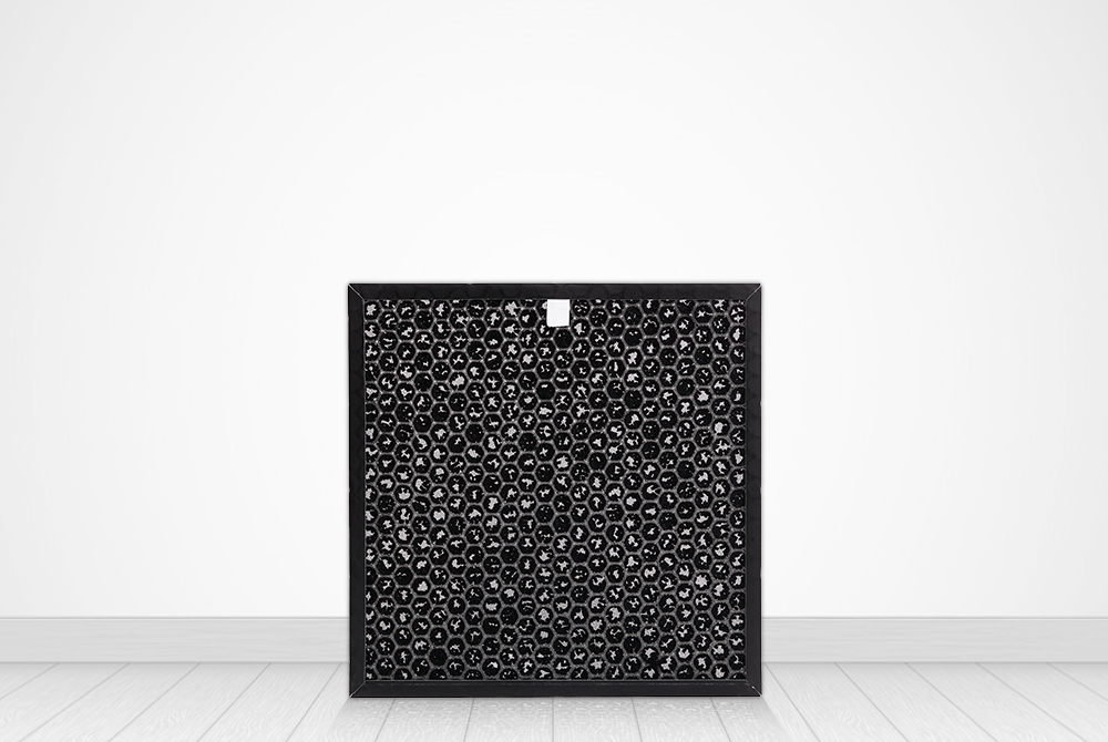 Carbon filter removes formaldehyde 