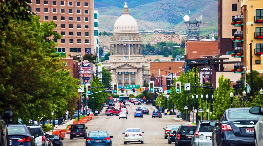 Boise, Idaho, one of the least polluted cities in the US