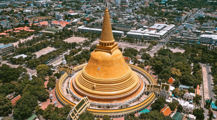 Nakhon Pathom, one of the most polluted cities in Thailand