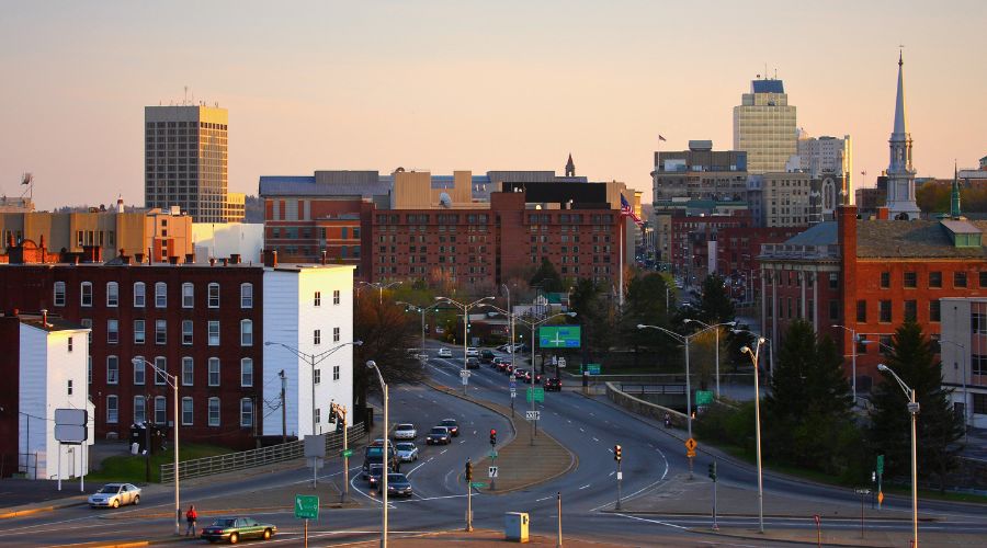 Worcester, Massachusetts, one of the least polluted cities in the US