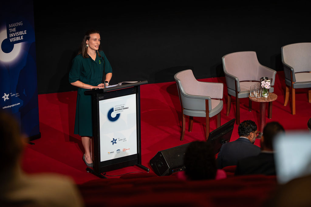 Dr Amanda Cohn MLC addresses the launch of the NSW Legislative Council’s Inquiry into Clean Indoor Air.