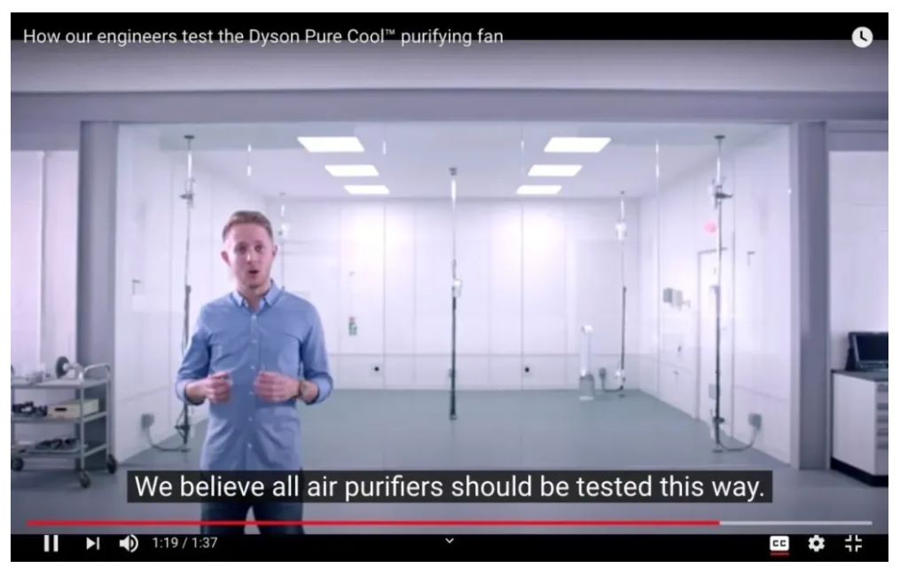 Dyson internal pure cool TP05 air purifier test