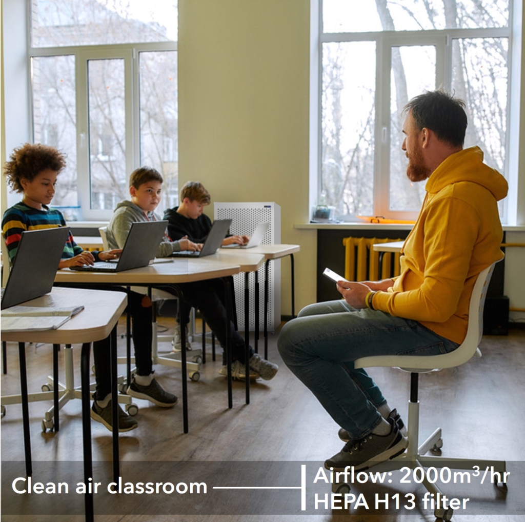 The Blast air purifier is perfect for schools