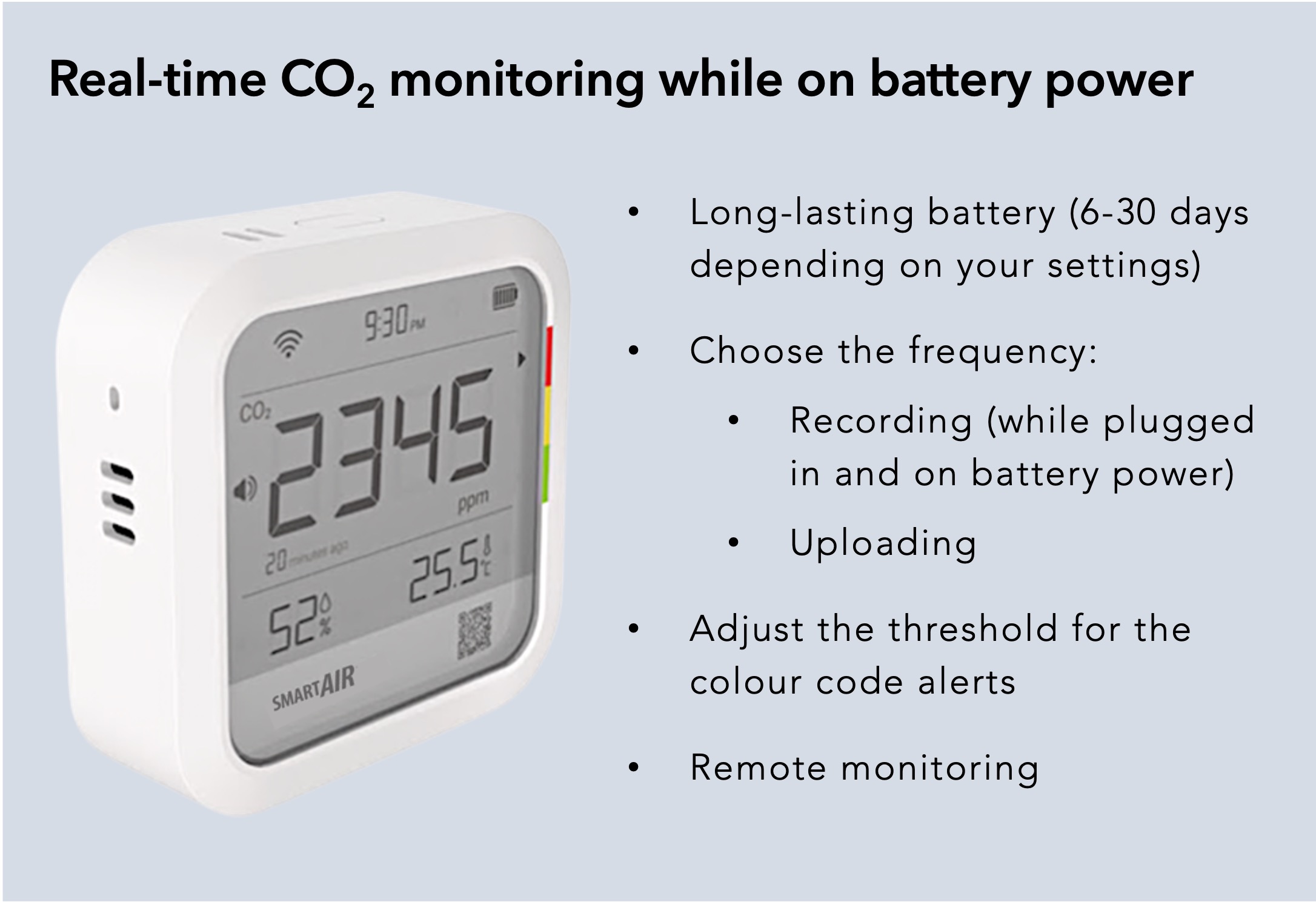 realtime Low cost CO2 monitor from Smart Air