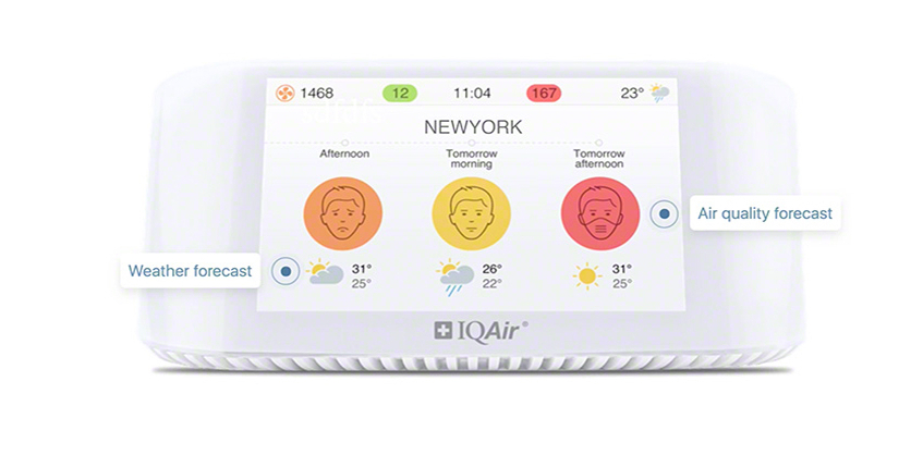 Classement des moniteurs de qualité de l'air : IQAir AirVisual Pro
