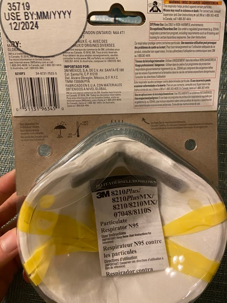 Puis-je porter un masque facial N95 périmé ?