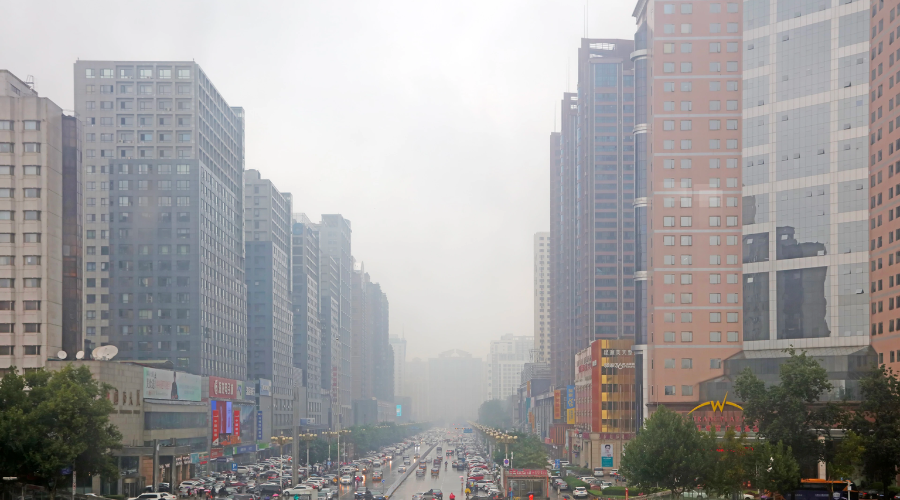 Shijiazhuang, la Chine a l’une des pires pollutions atmosphériques au monde